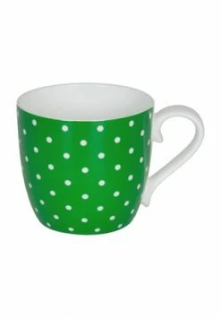 KÖNITZ Henkelbecher "Little Dots", 425 Ml Grün, Weiß