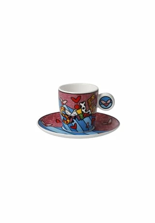 Goebel Espressotasse Romero Britto - Smile Bunt 4 Goebel Espressotasse Romero Britto - Smile Bunt – Bild 2