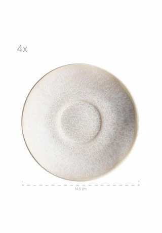 MÄSER Tassen-Set, Steinzeug FROZEN Weiß 5 MÄSER Tassen-Set, Steinzeug FROZEN Weiß – Bild 3