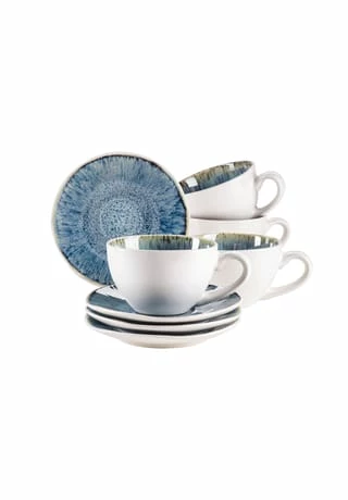 MÄSER Tassen-Set, Steinzeug FROZEN Blau 3 MÄSER Tassen-Set, Steinzeug FROZEN Blau