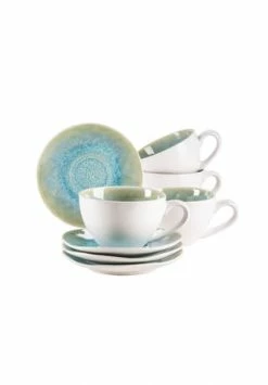 MÄSER Tassen-Set, Steinzeug FROZEN Grün
