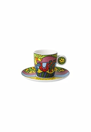 Goebel Espressotasse Romero Britto - Fun Bunt 4 Goebel Espressotasse Romero Britto - Fun Bunt – Bild 2