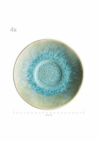 MÄSER Tassen-Set, Steinzeug FROZEN Grün 5 MÄSER Tassen-Set, Steinzeug FROZEN Grün – Bild 3