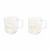 LEONARDO Tassen-Set 'Love', 400 Ml Transparent/ Gold
