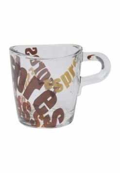 LEONARDO Espresso Obertasse "LOOP", 75 Ml Klar, Braun, Beige