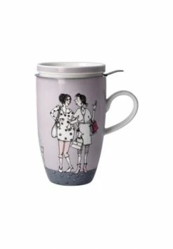 Goebel Teetasse Mit Deckel Und Sieb Barbara Freundlieb - Ziemlich Beste Freundinnen Bunt