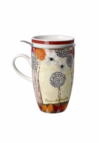 Goebel Teetasse Mit Deckel Und Sieb Rosina Wachtmeister - Soffioni Bunt 6 Goebel Teetasse Mit Deckel Und Sieb Rosina Wachtmeister - Soffioni Bunt – Bild 4