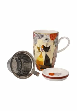 Goebel Teetasse Mit Deckel Und Sieb Rosina Wachtmeister - Soffioni Bunt 10 Goebel Teetasse Mit Deckel Und Sieb Rosina Wachtmeister - Soffioni Bunt – Bild 8