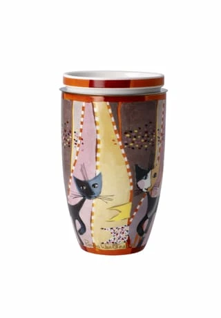 Goebel Teetasse Mit Deckel Und Sieb Rosina Wachtmeister - Sottosopra Bunt 7 Goebel Teetasse Mit Deckel Und Sieb Rosina Wachtmeister - Sottosopra Bunt – Bild 5