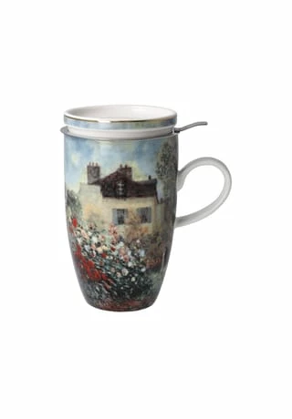 Goebel Teetasse Mit Deckel Und Sieb Claude Monet - Das Künstlerhaus Bunt 4 Goebel Teetasse Mit Deckel Und Sieb Claude Monet - Das Künstlerhaus Bunt – Bild 2
