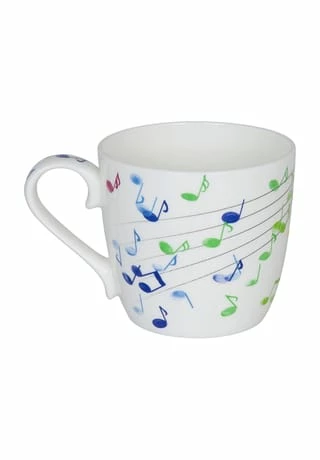 KÖNITZ Henkelbecher "Flying Notes", 9,7 Cm Mehrfarbig 3 KÖNITZ Henkelbecher "Flying Notes", 9,7 Cm Mehrfarbig