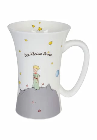 KÖNITZ Becher "Der Kleine Prinz - Sterne" WEIẞ/ GRAU 3 KÖNITZ Becher "Der Kleine Prinz - Sterne" WEIẞ/ GRAU