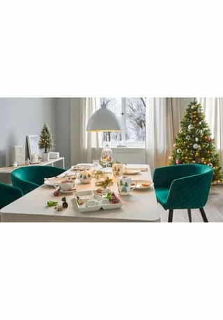 PURE DAY Snack-Teller X-Mas Weiß 4 PURE DAY Snack-Teller X-Mas Weiß – Bild 2