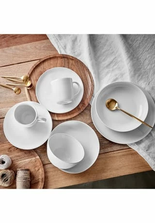 BUTLERS® NATIVE 4x Tasse Mit Henkel 300ml Weiß 4 BUTLERS® NATIVE 4x Tasse Mit Henkel 300ml Weiß – Bild 2