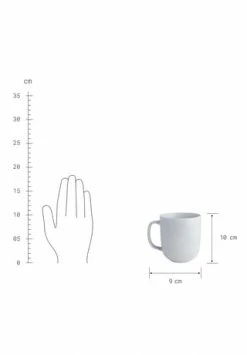 BUTLERS® CASA NOVA 4x Tasse Mit Henkel 400ml Grau -Deutschland karaffen-kruege Verkäufe 2024 unnamed file 510