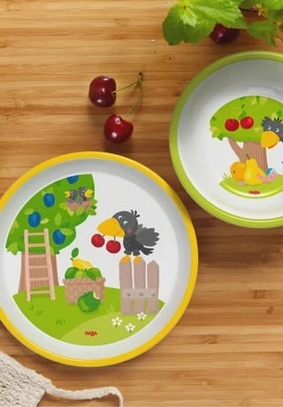 Habermaas Geschenk-Set Melamingeschirr Obstgarten 7 Habermaas Geschenk-Set Melamingeschirr Obstgarten – Bild 5