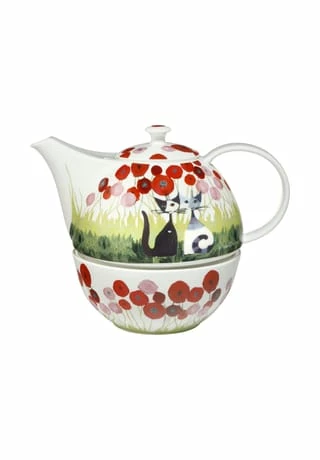 Goebel Teekanne Mit Stövchen Rosina Wachtmeister - Innamorati Tra I Papaveri 3 Goebel Teekanne Mit Stövchen Rosina Wachtmeister - Innamorati Tra I Papaveri