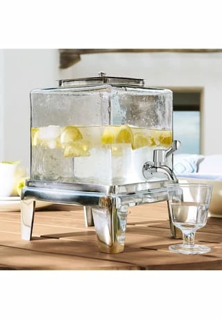 LOBERON Getränkespender Osric Klar/silber 4 LOBERON Getränkespender Osric Klar/silber – Bild 2