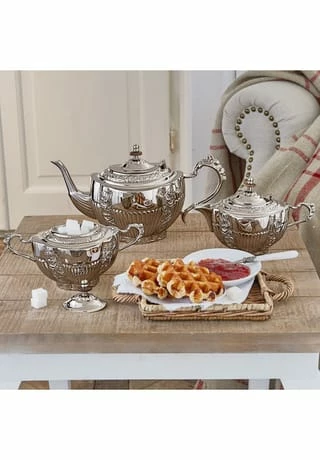 LOBERON Tee-Set Ingliston Silber 4 LOBERON Tee-Set Ingliston Silber – Bild 2