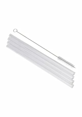 LEONARDO Glas-Trinkhalme "Ciao", Mit Bürste, 4er-Pack 3 LEONARDO Glas-Trinkhalme "Ciao", Mit Bürste, 4er-Pack