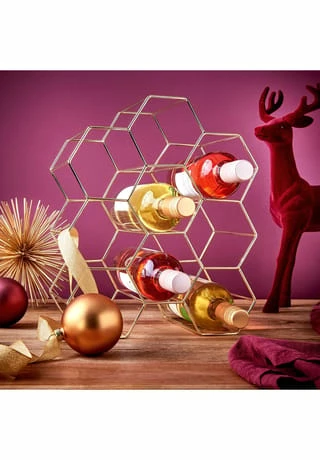 BUTLERS® CUBICLE Weinregal Für 9 Flaschen L 36 X H 30cm 4 BUTLERS® CUBICLE Weinregal Für 9 Flaschen L 36 X H 30cm – Bild 2