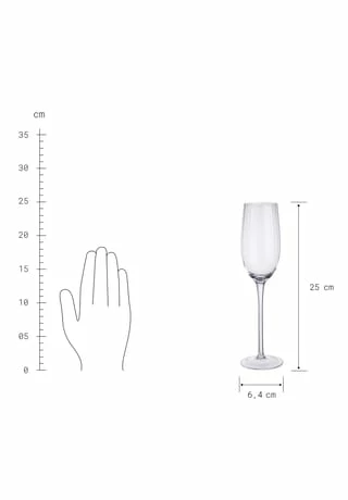 BUTLERS® MODERN TIMES Sektglas Mit Rillen 230ml 5 BUTLERS® MODERN TIMES Sektglas Mit Rillen 230ml – Bild 3