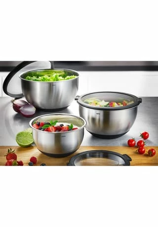 GEFU® Edelstahlschüssel "Mouvo", Deckel, 1 L, Ø 16 Cm Gesamt: Höhe 11,2cm, Durchmesser 16cm 5 GEFU® Edelstahlschüssel "Mouvo", Deckel, 1 L, Ø 16 Cm Gesamt: Höhe 11,2cm, Durchmesser 16cm – Bild 3