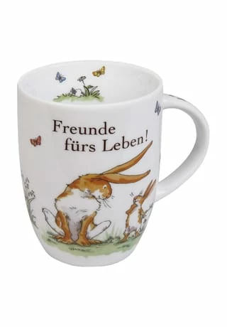 KÖNITZ Henkelbecher "Freunde Fürs Leben", 355 Ml WEIß 3 KÖNITZ Henkelbecher "Freunde Fürs Leben", 355 Ml WEIß